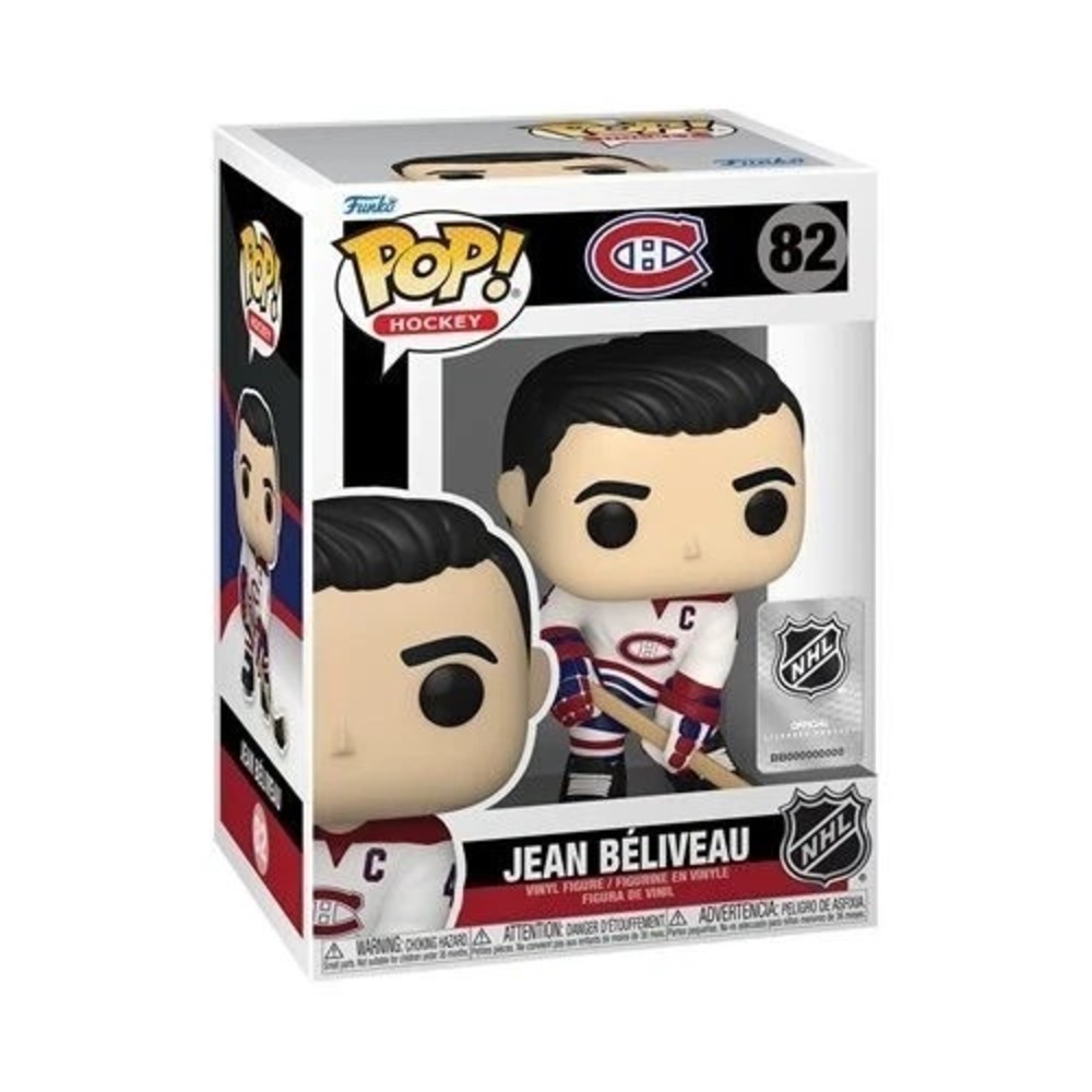 Funko Pop Hockey Jean Beliveau Canadiens #82 NHL Vinyl Figure